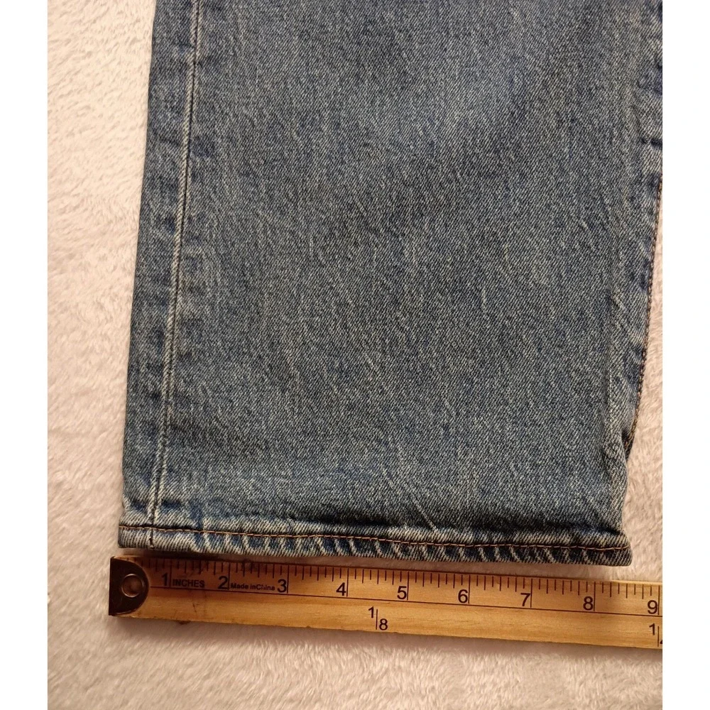 Levis 501 Original Fit Men's Blue Denim Straight Leg Button Fly Jeans 38x30